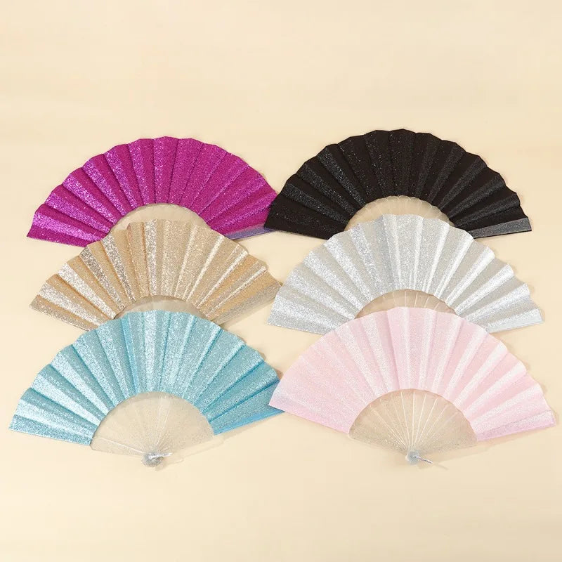 Sequin Folding Fan for Parties and Events