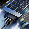180° Rotating USB-C & USB-A Hub with 3-Port Expansion