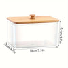 Acrylic Dryer Sheet Holder with Bamboo Lid