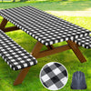 Housse de Table à Pique-nique à Carreaux Imperméable