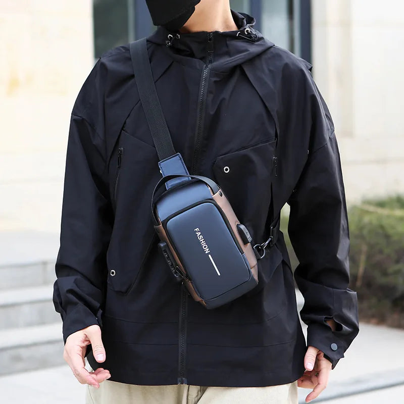 Secure Chest Bag with Combination Lock