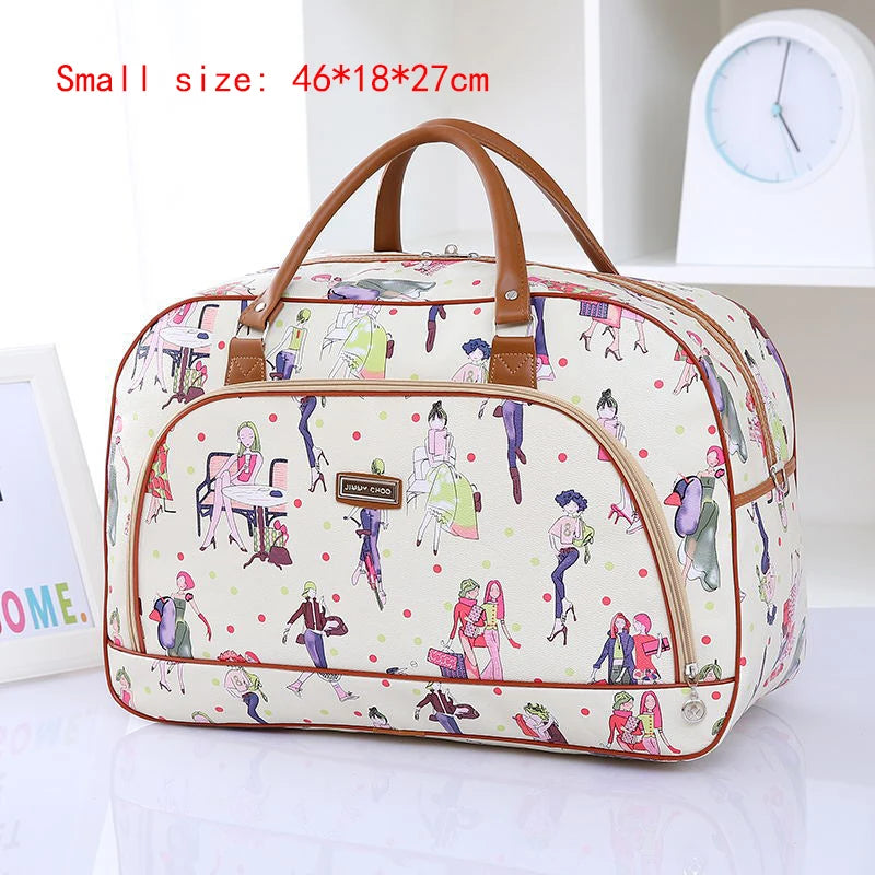 Floral Print Travel Duffle Bag for Women