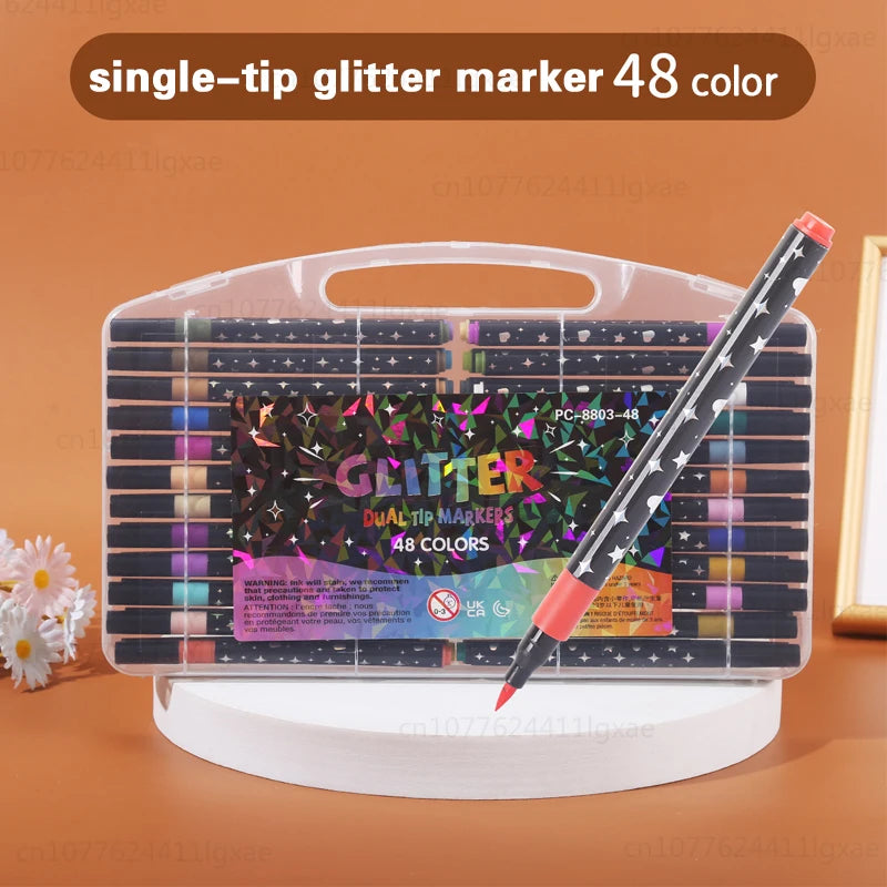 Glitzer-Marker mit zwei Spitzen