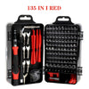 Precision 135-in-1 Screwdriver Set with Magnetic Bits and Repair Accessories