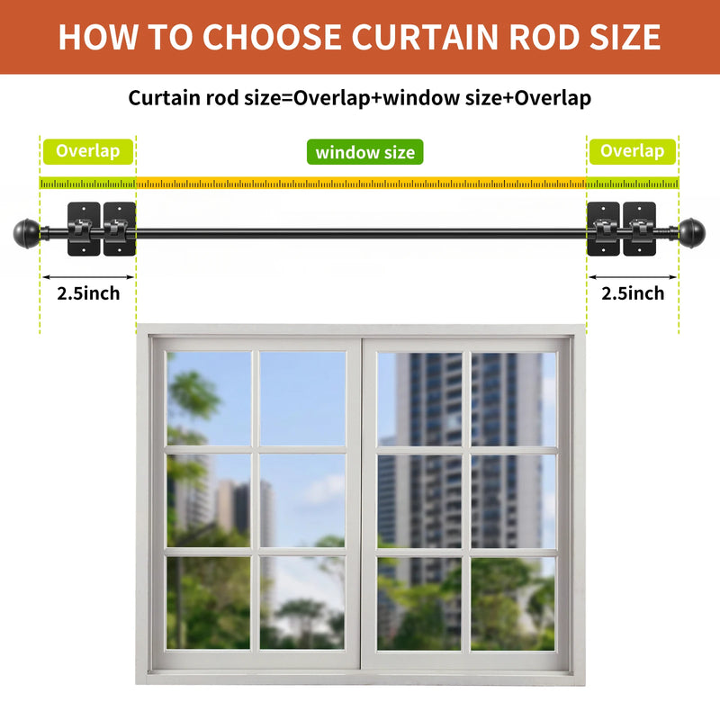 No-Drill Adhesive Curtain Rods