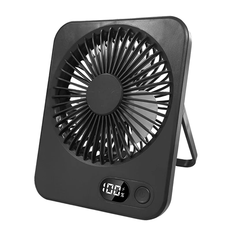 Portable Foldable Mini Fan with Digital Display