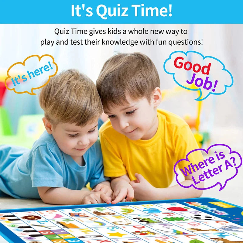 Interactive Alphabet & Numbers Learning Wall Chart