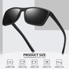 Polarized Square Sunglasses with UV400 Protection