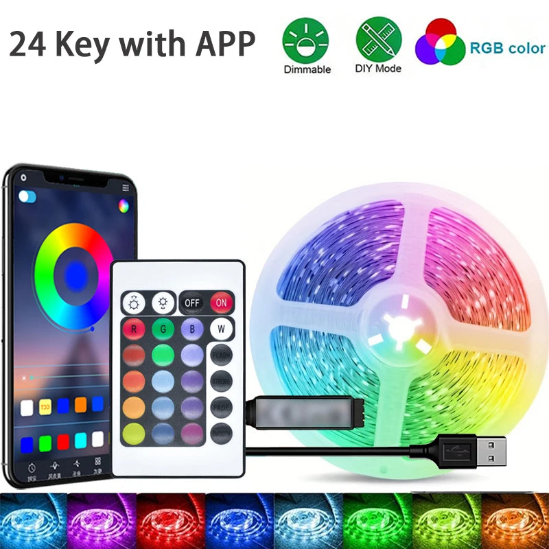 USB-RGB-LED-Streifen mit App-Steuerung