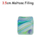 Squishy Stress Relief Cube with Soothing Swirl Design