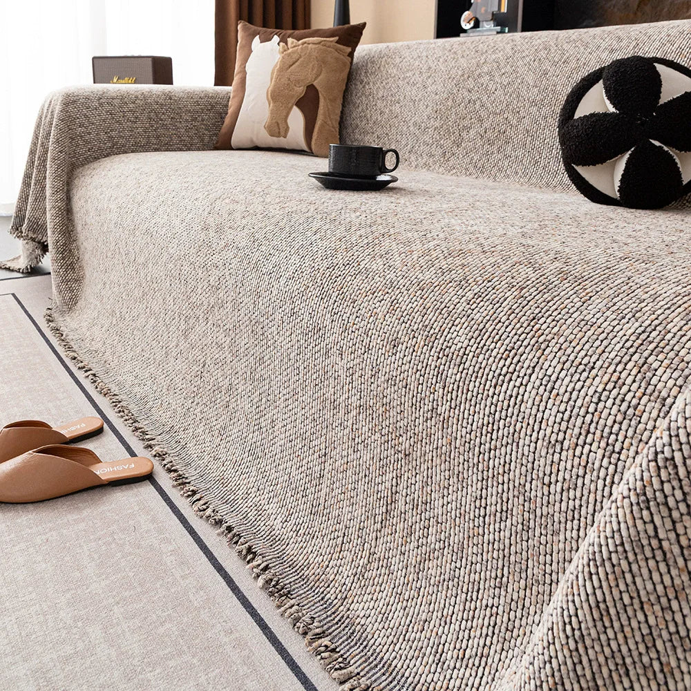 Chenille Anti-Slip Sofa Cover with Backrest Protector