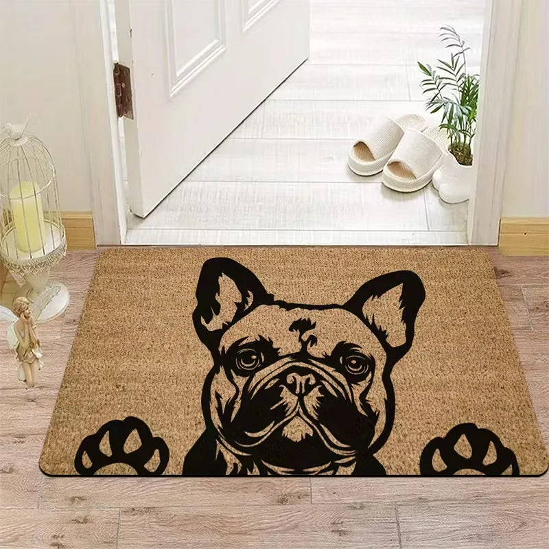 Alfombra de Bienvenida con Chihuahua Gracioso