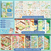 A collection of 16 material stickers and 7 base cards for a Princess Holiday theme sticker book.