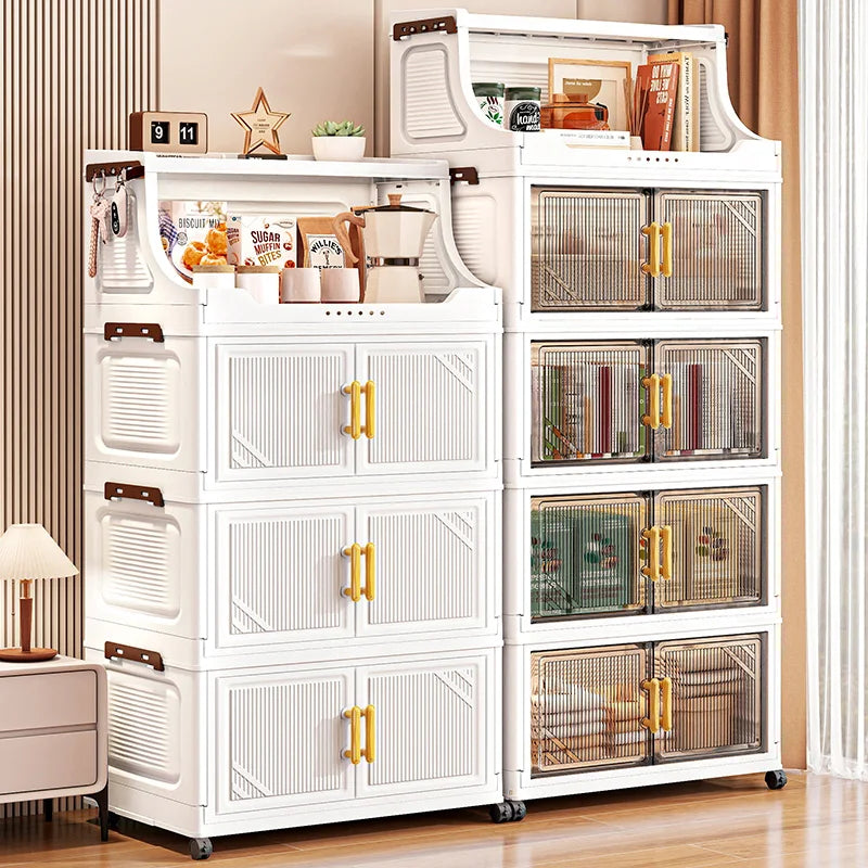 Foldable Double-Door Storage Cabinet