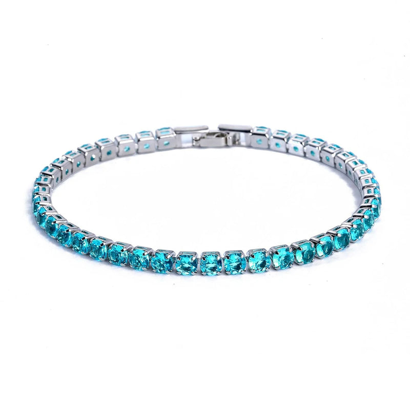 Iced-Out Cubic Zirconia Tennis Bracelet