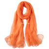 Orange sheer fabric scarf or wrap for imaginative play
