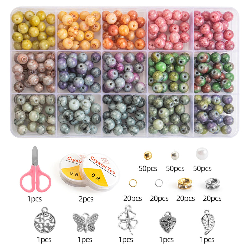 28-Color Glass Bead Jewelry Making Kit