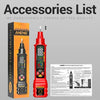 Socket Tester with AC/DC Voltage Detection and Polarity Check