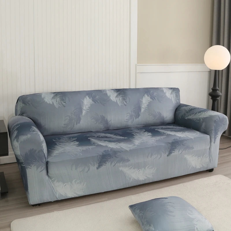 Stretch Floral Sofa Cover with Anti-Slip Grip