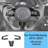 Carbon fiber grain decorative trim kit for Ford Mustang 2015-2023 ABS plastic material
