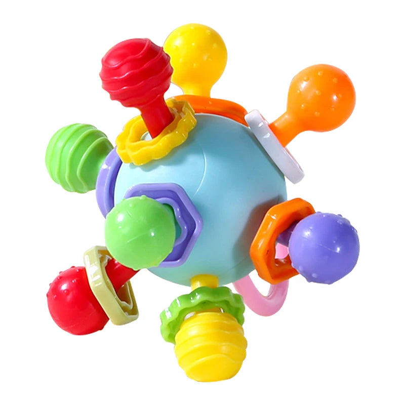Montessori Sensory Baby Rattle and Teether Toy
