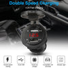 Dual USB Car Charger with LED Voltmeter – Fast Charging 12V/24V