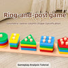 Montessori Shape Sorting Stacking Toy for Toddlers