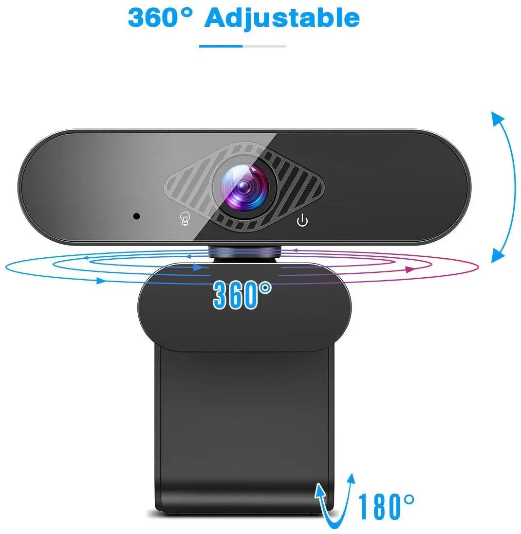Full HD 1080p Webcam with Built-in Microphone