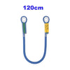 A pre-sewn nylon cord loop sling with a green and blue color, measuring 120cm.