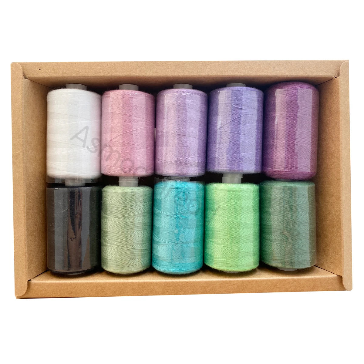 1000 Yard Polyester Sewing Thread Spools — 10 Color Pack