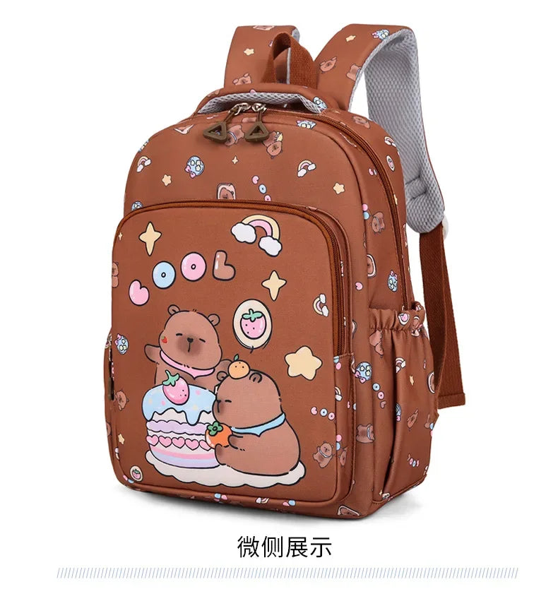 Capybara Cartoon Backpack Set for Kids