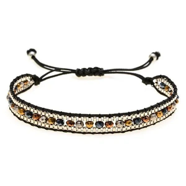 Bohemian Crystal Beaded Bracelet