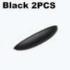 A black universal car rear camera rain cover or waterproof protective shield.