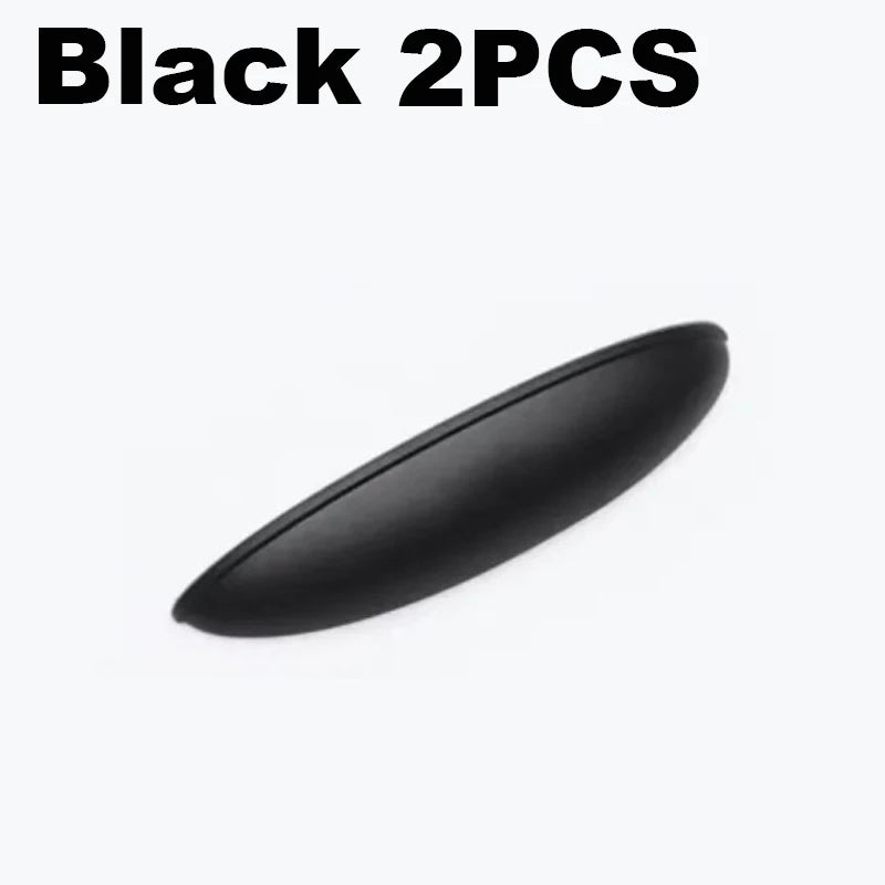 A black universal car rear camera rain cover or waterproof protective shield.