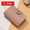Compact Leather Card Holder Wallet with 24 Slots