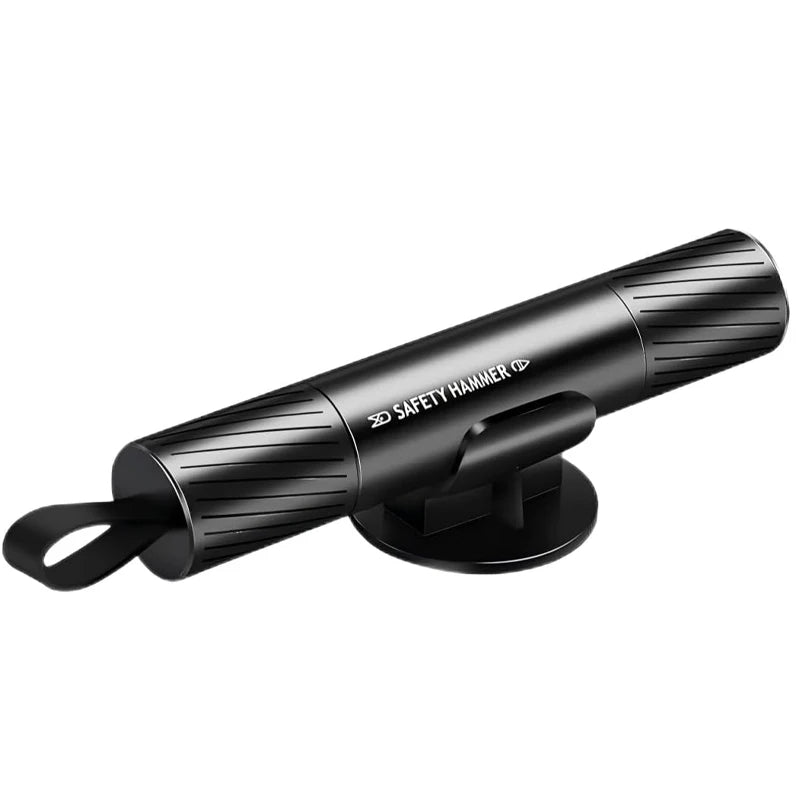 Compact Emergency Car Safety Hammer with Window Breaker & Seatbelt Cutter