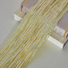 Gold beaded tassel string curtain displayed next to a book.