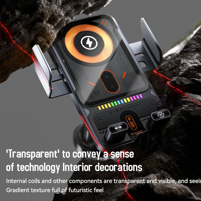 Smart Auto-Clamp Wireless Car Phone Holder