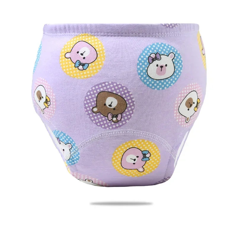 Reusable Cotton Potty Training Pants for Toddlers, Breathable & Waterproof