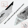 Folding Utility Knife with Replaceable Blade and Safety Lock