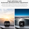 A black GPS head-up display showing 10:30 and 38 km/h on a car dashboard.