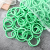 50-Pack Solid Color Elastic Hair Ties for Women & Girls