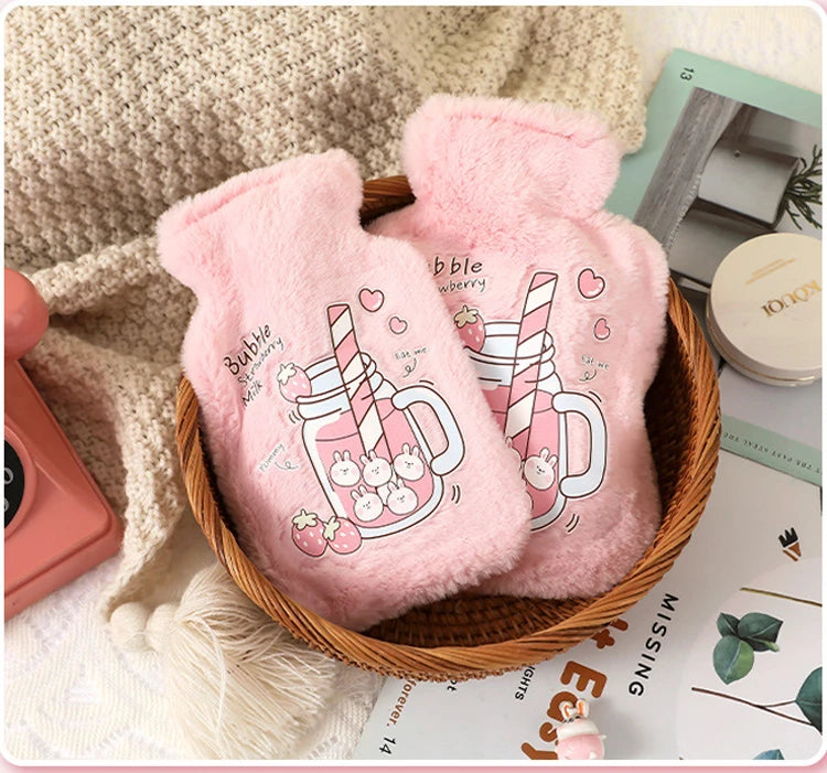 Adorable Plush Hot Water Bottle with Cozy Animal Design