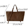 Soft PU Leather Tote Bag for Women – Spacious Everyday Carryall