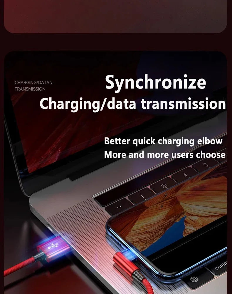 Cable USB-C a Lightning en L de 90 Grados