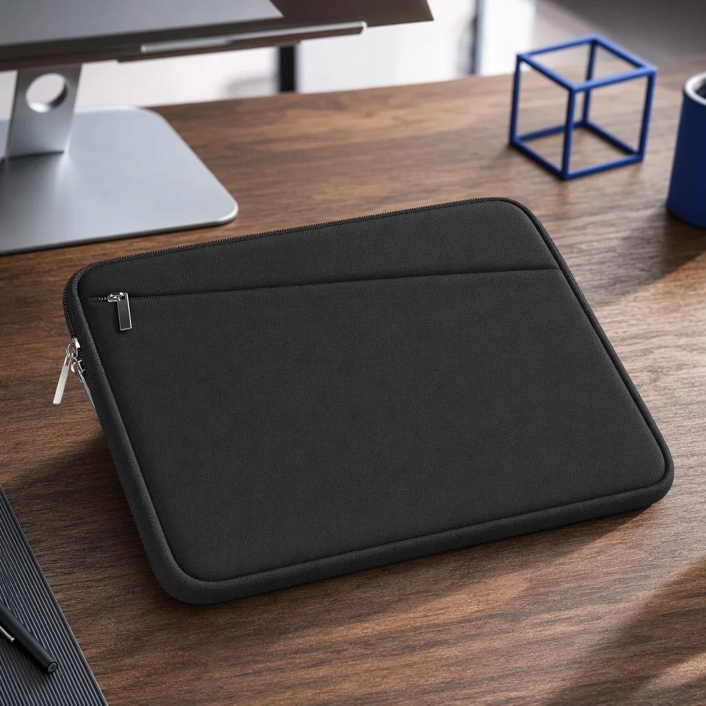 Universal Laptop Sleeve with Shockproof Padding & Accessory Pocket