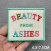 Pink Embroidered Iron-On Letter Patches for Clothing & Accessories