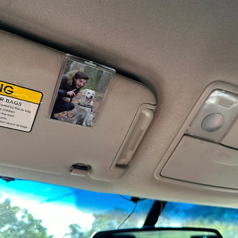 Vertical Car Visor Photo Frame Clip