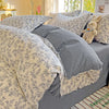 Floral Print 100% Cotton Duvet Cover Set with Two Pillow Shams