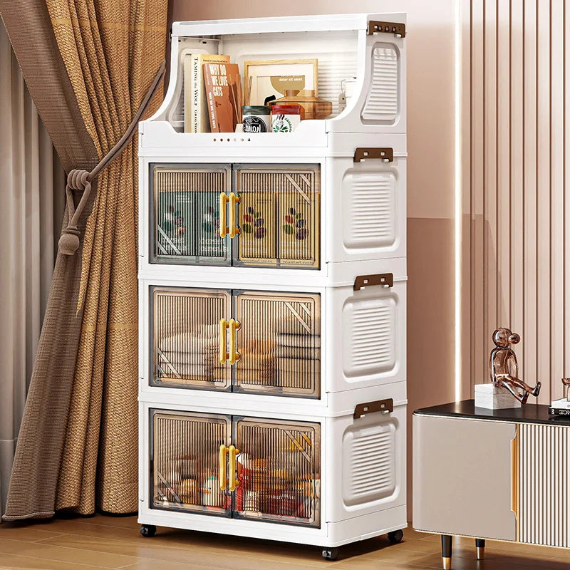 Foldable Double-Door Storage Cabinet